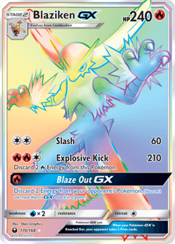Blaziken-GX Celestial Storm #170