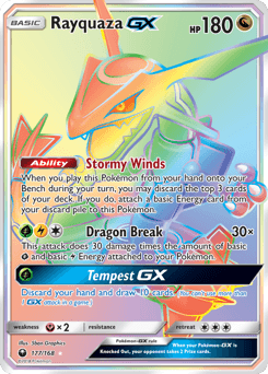 Rayquaza-GX Celestial Storm #177