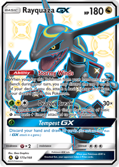 Rayquaza-GX Celestial Storm #177a