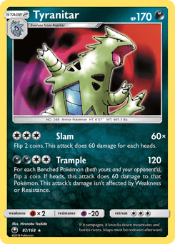 Tyranitar Celestial Storm #87