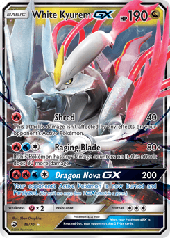 White Kyurem-GX Dragon Majesty #48