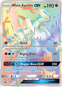 White Kyurem-GX Dragon Majesty #74
