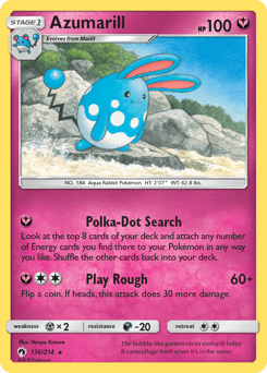 Azumarill Lost Thunder #136