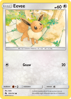 Eevee Lost Thunder #155