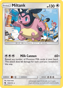 Miltank Lost Thunder #158