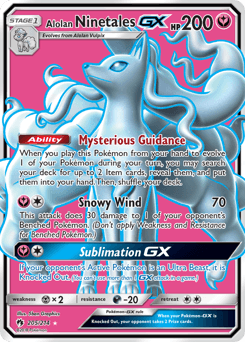 Alolan Ninetales-GX Lost Thunder #205