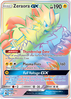 Zeraora-GX Lost Thunder #221