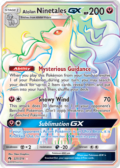Alolan Ninetales-GX Lost Thunder #225