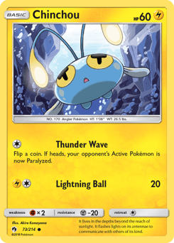 Chinchou Lost Thunder #73