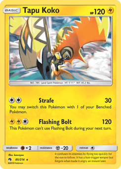 Tapu Koko Lost Thunder #85