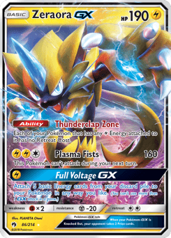 Zeraora-GX Lost Thunder #86