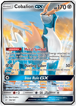 Cobalion-GX Team Up #106