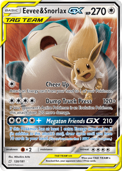 Eevee & Snorlax-GX Team Up #120