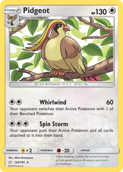 Pidgeot Team Up #124