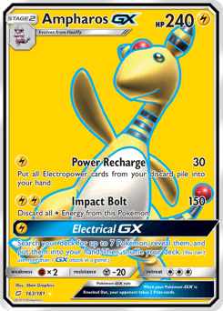 Ampharos-GX Team Up #163