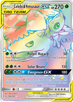 Celebi & Venusaur-GX Team Up #182