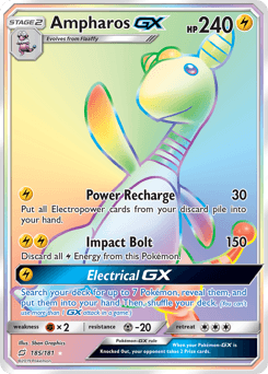 Ampharos-GX Team Up #185