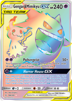 Gengar & Mimikyu-GX Team Up #186