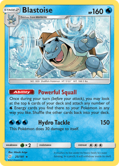 Blastoise Team Up #25