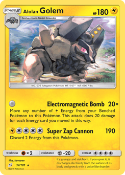Alolan Golem Team Up #37
