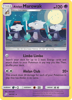 Alolan Marowak Team Up #64