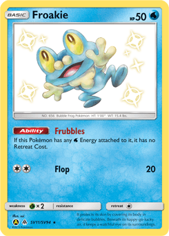 Froakie Hidden Fates Shiny Vault #SV11