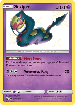 Seviper Hidden Fates Shiny Vault #SV15