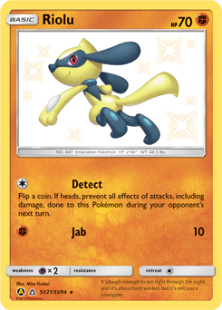 Riolu Hidden Fates Shiny Vault #SV21