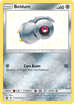 Beldum Hidden Fates Shiny Vault #SV30