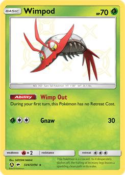 Wimpod Hidden Fates Shiny Vault #SV4