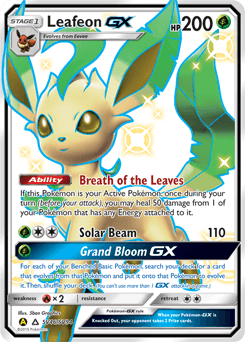 Leafeon-GX Hidden Fates Shiny Vault #SV46