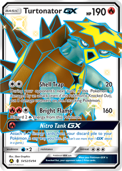 Turtonator-GX Hidden Fates Shiny Vault #SV52