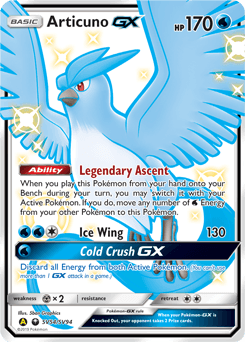 Articuno-GX Hidden Fates Shiny Vault #SV54