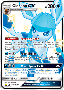 Glaceon-GX Hidden Fates Shiny Vault #SV55