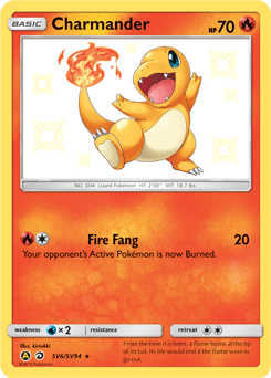 Charmander Hidden Fates Shiny Vault #SV6