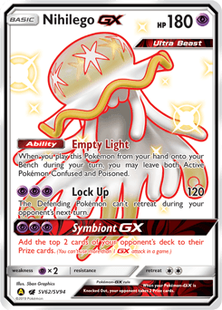 Nihilego-GX Hidden Fates Shiny Vault #SV62