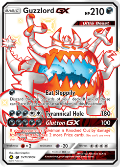 Guzzlord-GX Hidden Fates Shiny Vault #SV71