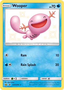 Wooper Hidden Fates Shiny Vault #SV9