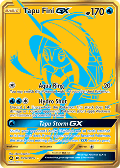 Tapu Fini-GX Hidden Fates Shiny Vault #SV92