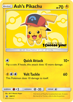Ash's Pikachu SM Black Star Promos #SM111
