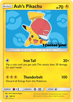 Ash's Pikachu SM Black Star Promos #SM114