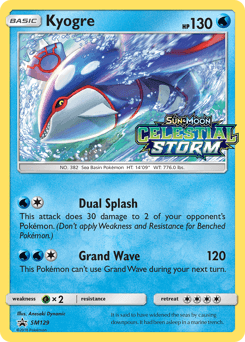 Kyogre SM Black Star Promos #SM129