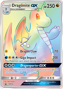 Dragonite-GX SM Black Star Promos #SM156