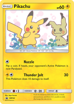 Pikachu SM Black Star Promos #SM162