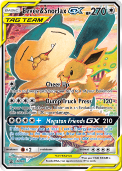 Eevee & Snorlax-GX SM Black Star Promos #SM169