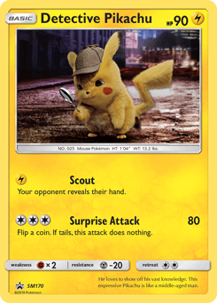 Detective Pikachu SM Black Star Promos #SM170