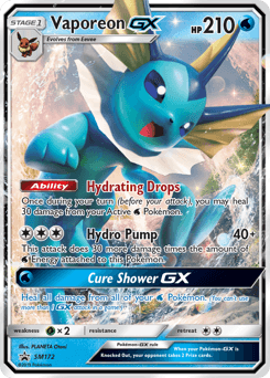 Vaporeon-GX SM Black Star Promos #SM172