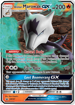 Alolan Marowak-GX SM Black Star Promos #SM187
