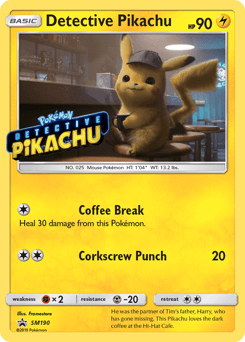 Detective Pikachu SM Black Star Promos #SM190