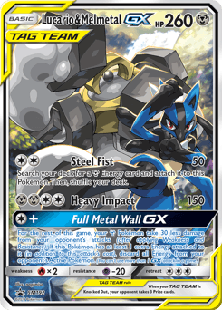Lucario & Melmetal-GX SM Black Star Promos #SM192